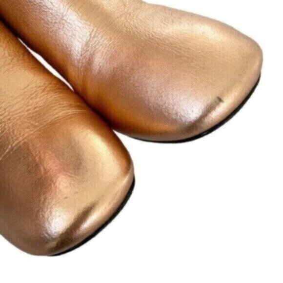 Marc Jacobs Rocket Chelsea Rose Gold Round Block Heel Ankle Booties Size 5 - Picture 6 of 11